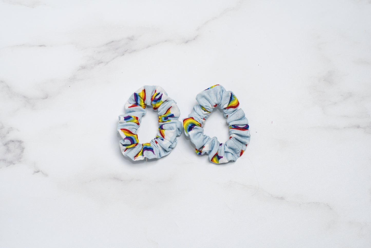 Rainbow Scrunchies