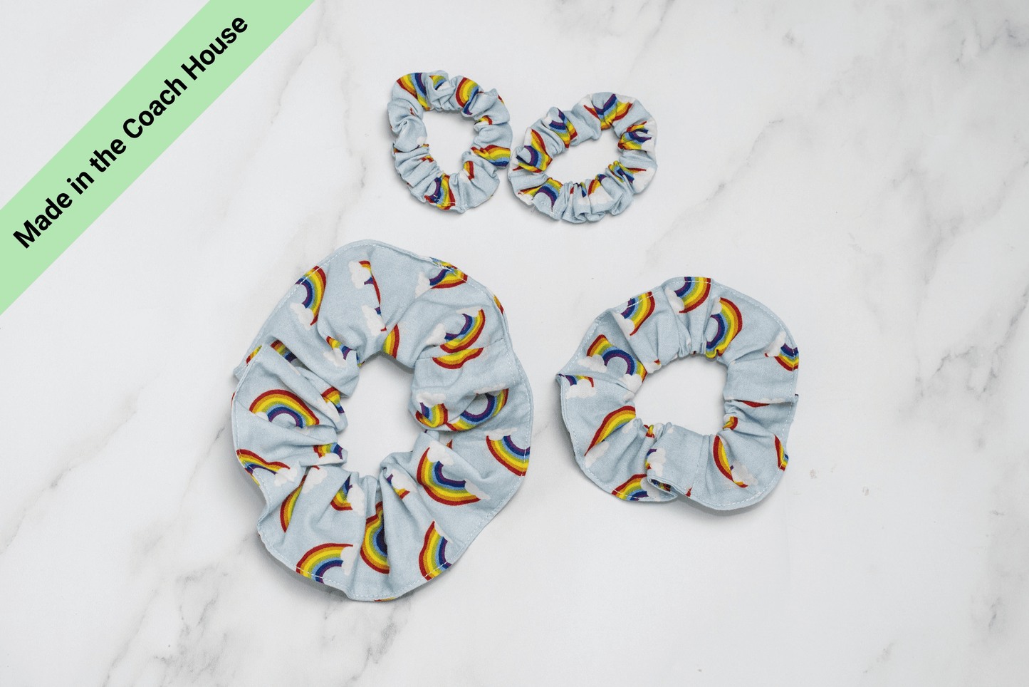 Rainbow Scrunchies