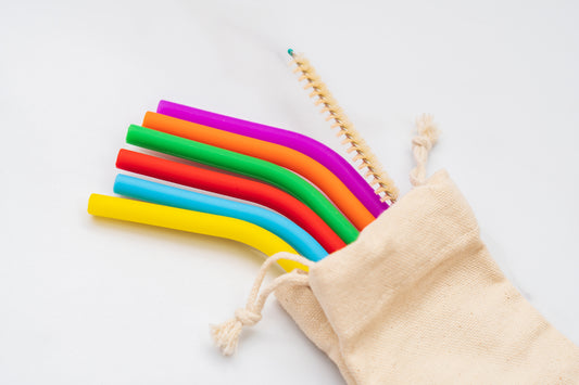 6 Silicone Straws