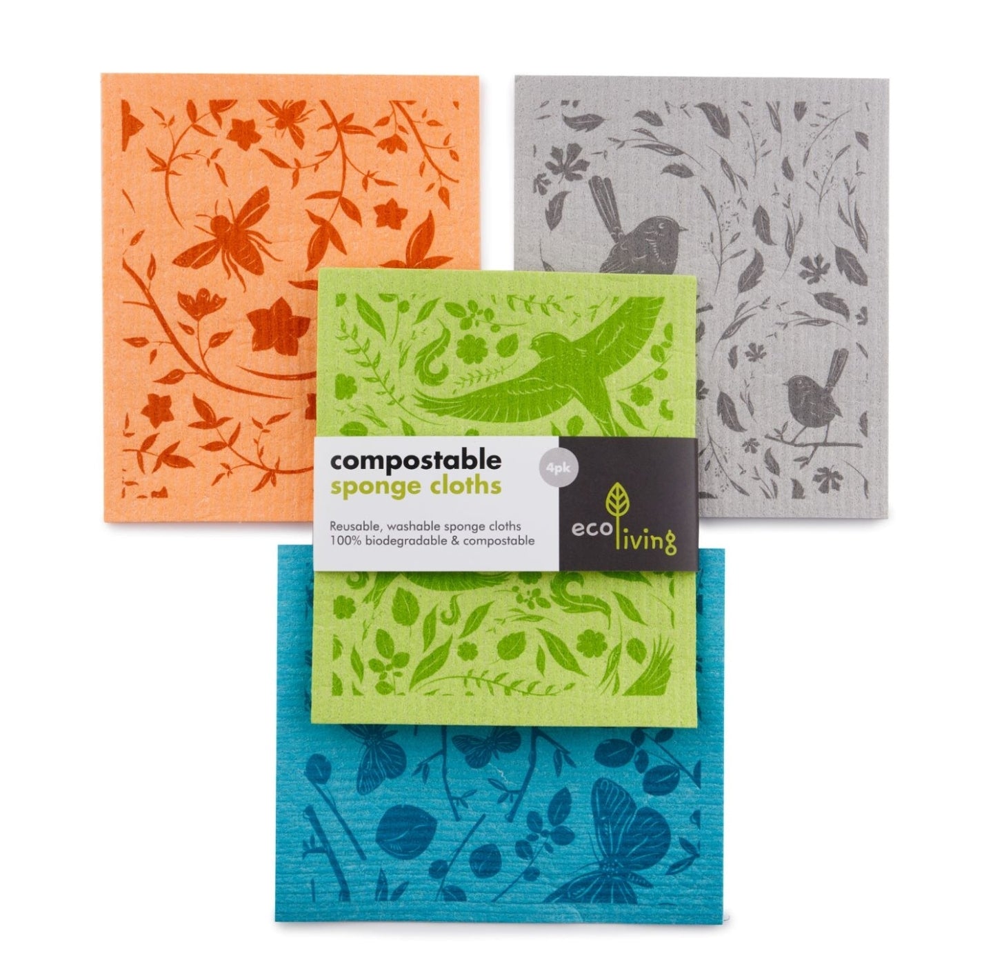 Compostable cleaning sponge
