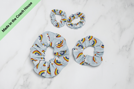 Rainbow Scrunchies